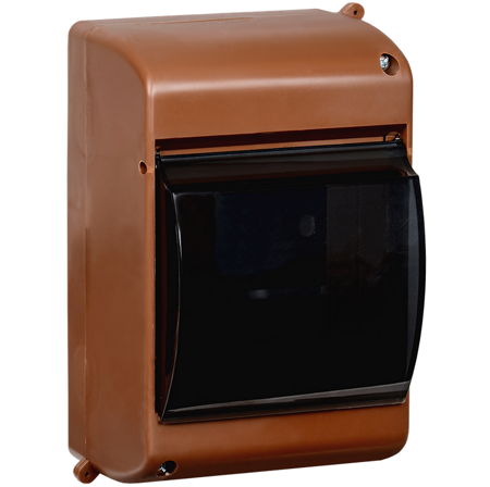 KREPTA 3 Корпус пластиковый КМПн 2/4 IP30 дуб IEK